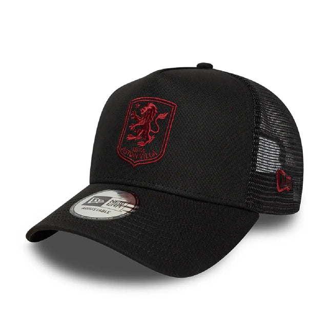 Gorra Trucker Aston Villa, básica, negra