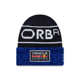 Gorro Red Bull, equipo, de canalé, niño, azul, 2026