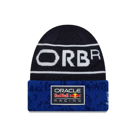 Gorro Red Bull, equipo, de canalé, niño, azul, 2026