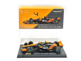 Coche modelo McLaren, Bburago, Lando Norris, decoración de Miami, caja acrílica, MCL38 🔥