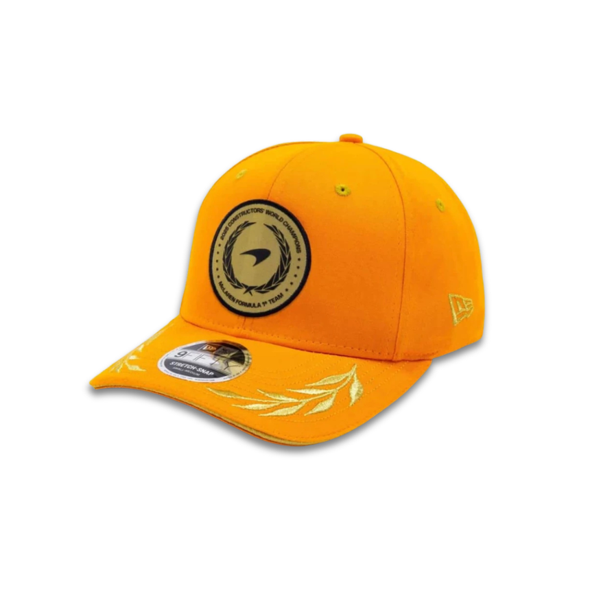 Gorra McLaren, Campeón de Constructores 2025, New Era, 9FIFTY, Naranja