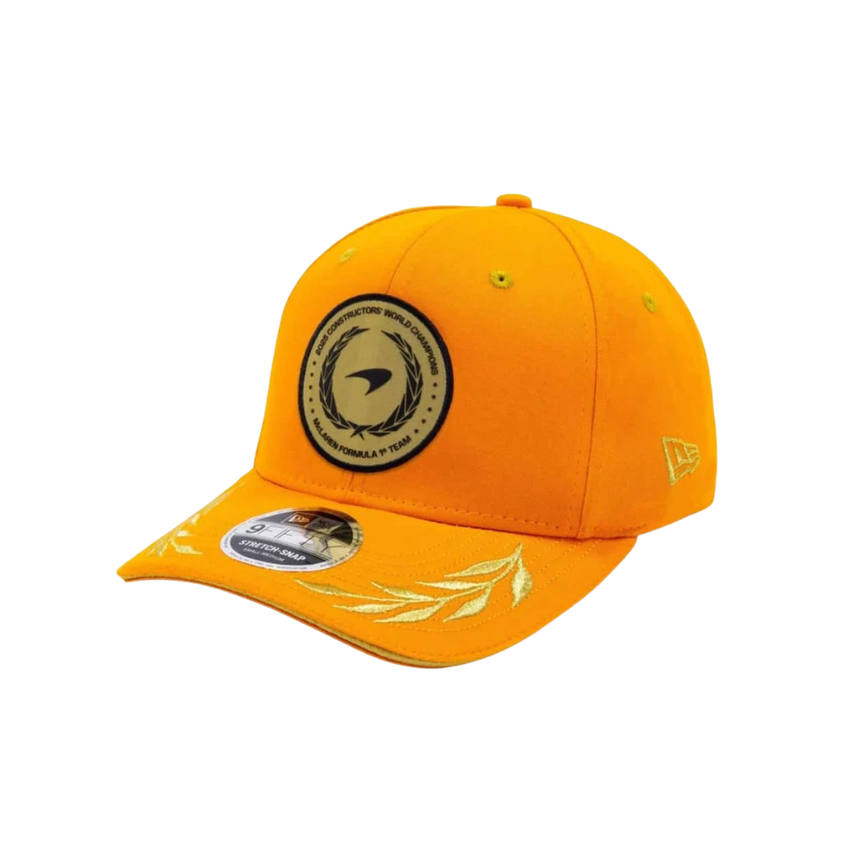 Gorra McLaren, Campeón de Constructores 2025, New Era, 9FIFTY, Naranja