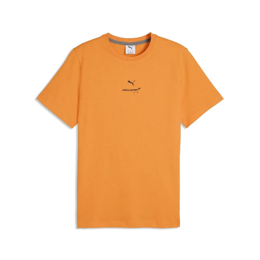 McLaren póló, pequeño logotipo, papaya