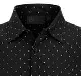 Mercedes, Men's Polka Dot Shirt, Black