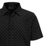 Mercedes, Men's Polka Dot Shirt, Black