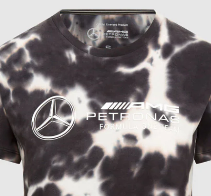 Mercedes, Mujer, Camiseta Tie Dye, gris