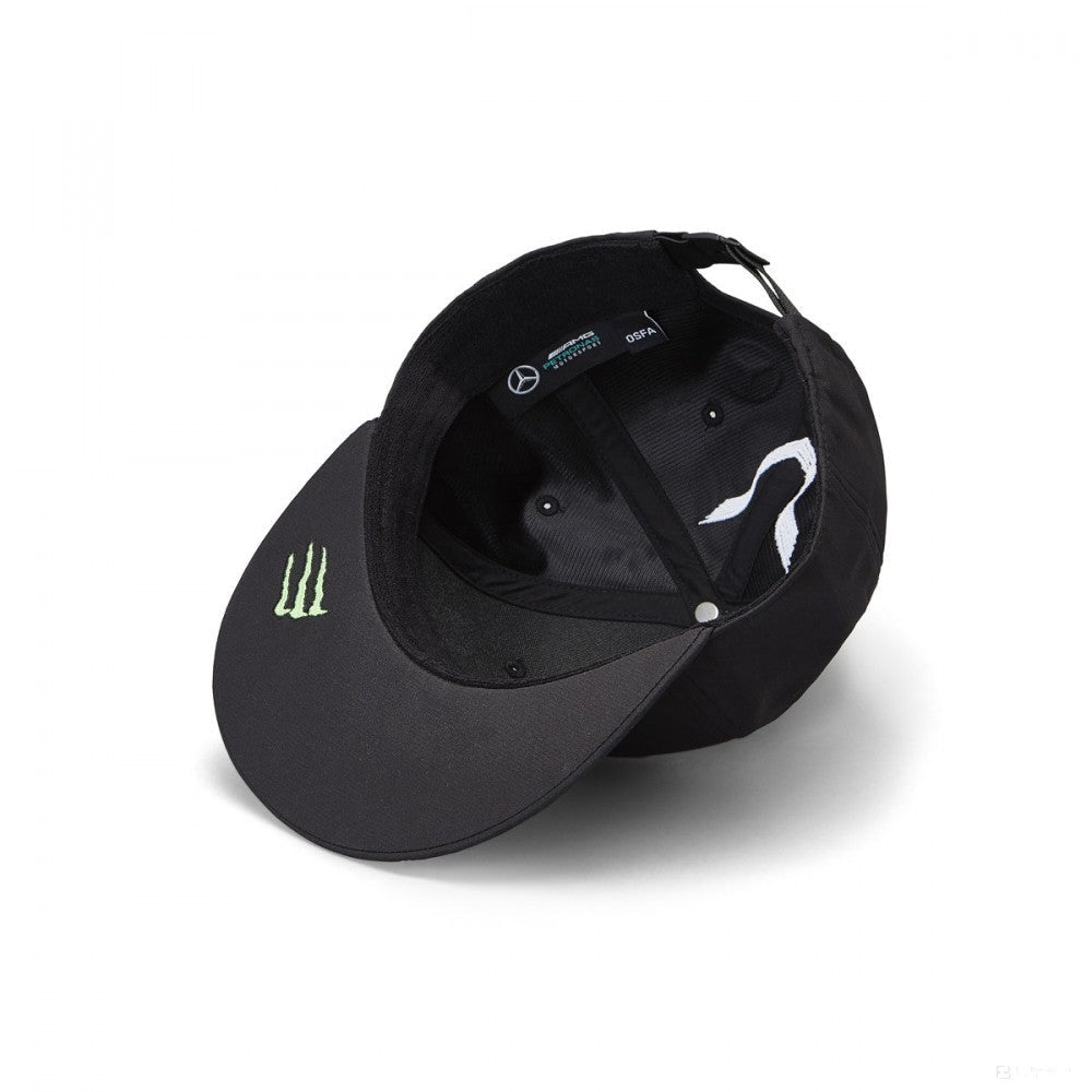 Mercedes Flatbrim Cap, Lewis Hamilton, Adult, Black, 2019