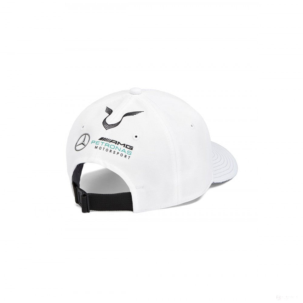 Mercedes Hamilton Baseball Cap, Adult, White, 2019