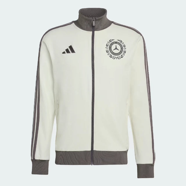 Mercedes, sudadera, ícono Silver Arrows, adidas, blanca