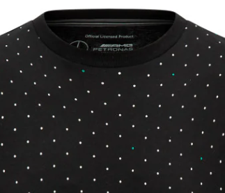 Mercedes, Men's Polka Dot T-Shirt, Black