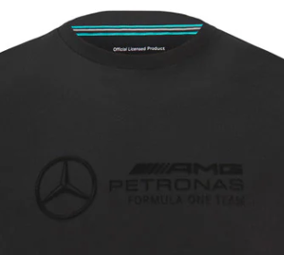2022, Black, Stealth Large Logo, Mercedes T-shirt