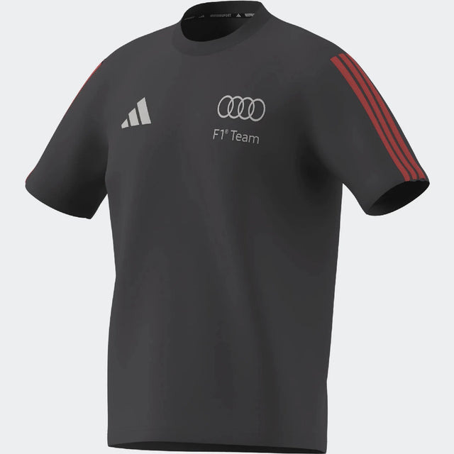 Póló Audi, DNA, pequeño logotipo, adidas, gris