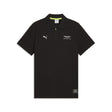 Polo Aston Martin, Jacquard, corte normal, Puma, negro