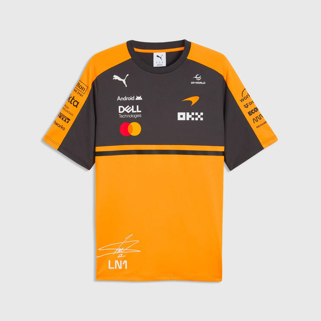 Polo McLaren, equipo, Lando Norris, papaya