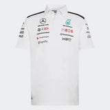 Polo Mercedes, equipo, ingenieros, adidas, blanco, 2026