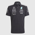 Polo Mercedes, equipo, ingenieros, adidas, negro, 2026