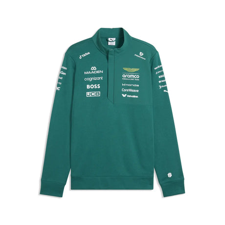 Pulóver Aston Martin, HZ, equipo, Puma, verde, 2026