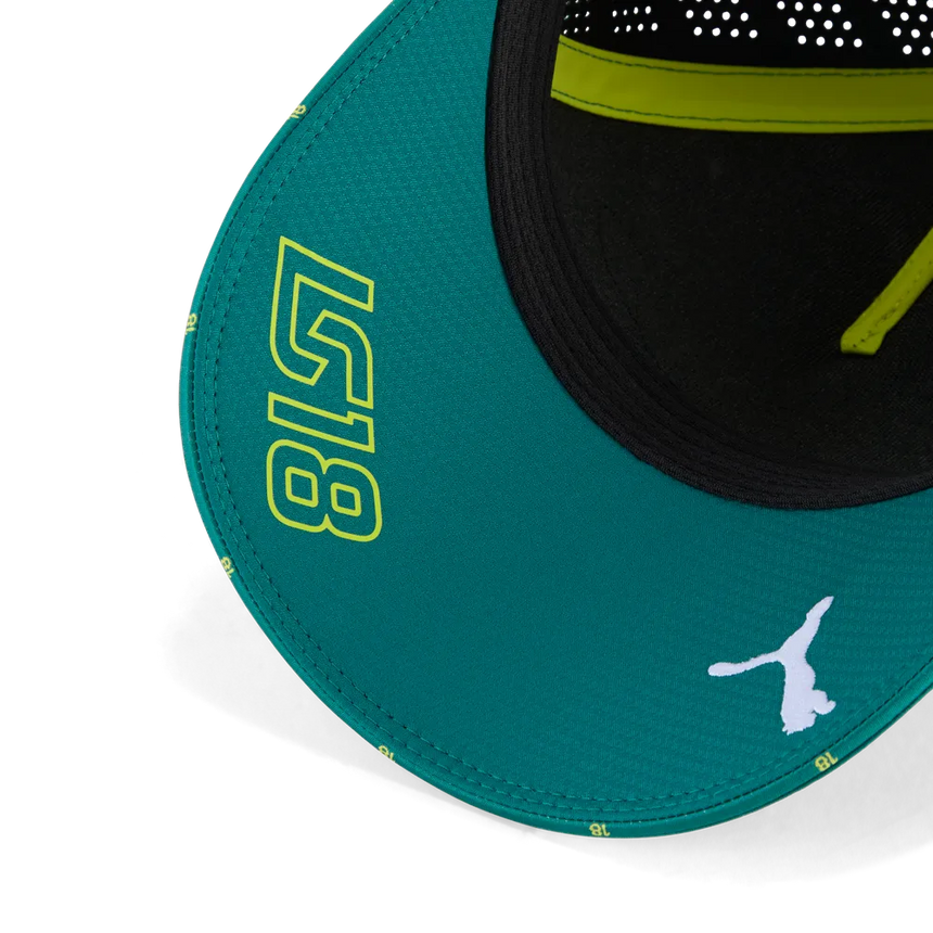 Gorra de Aston Martin, del equipo, Lance Stroll, verde