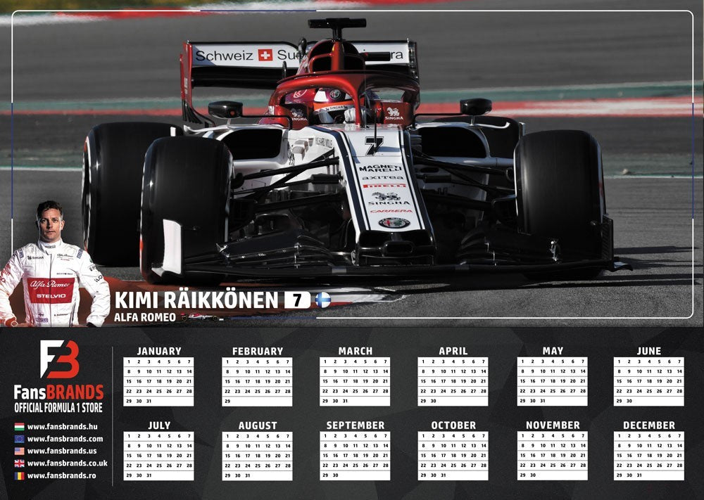 Calendario de carreras Kimi Raikkönen - FansBRANDS®