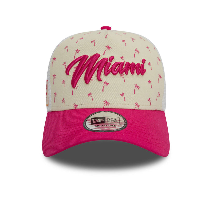 Red Bull Cap, NEW ERA, Miami, Trucker Cap, Erwachsene, Weiß, 2024