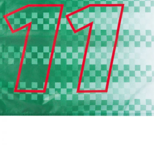 Red Bull Sergio Pérez Flagge, 90x60 cm, Grün, 2021