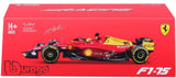 Modelo de coche Ferrari, F1-75 GP de Italia, bburago, 1:24, Charles Leclerc #16, 2022