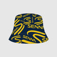 Sombrero de cubo reversible Ayrton Senna, azul