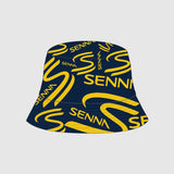 Sombrero de cubo reversible Ayrton Senna, azul