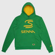 Sudadera con capucha Ayrton Senna, herencia, verde
