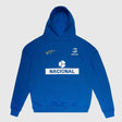 Sudadera con capucha Ayrton Senna, nacional, azul