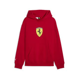 Sudadera con capucha Ferrari, escudo, rojo