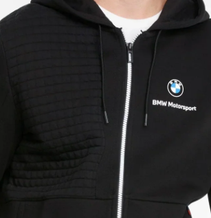 BMW Hoodie, Puma BMW MMS Full Zip, Black, 2021