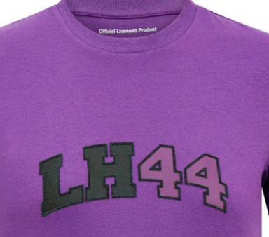 Camiseta Mercedes Lewis Hamilton Logo, Morado niño