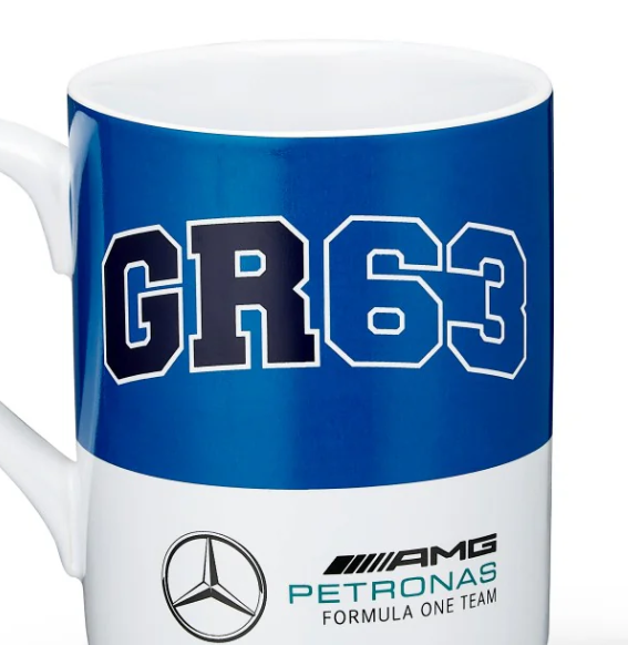 Mercedes George Russell Tasse, Blau