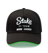 Gorra Kick Sauber, CODE ZERO, equipo, carrera, negro, 2024