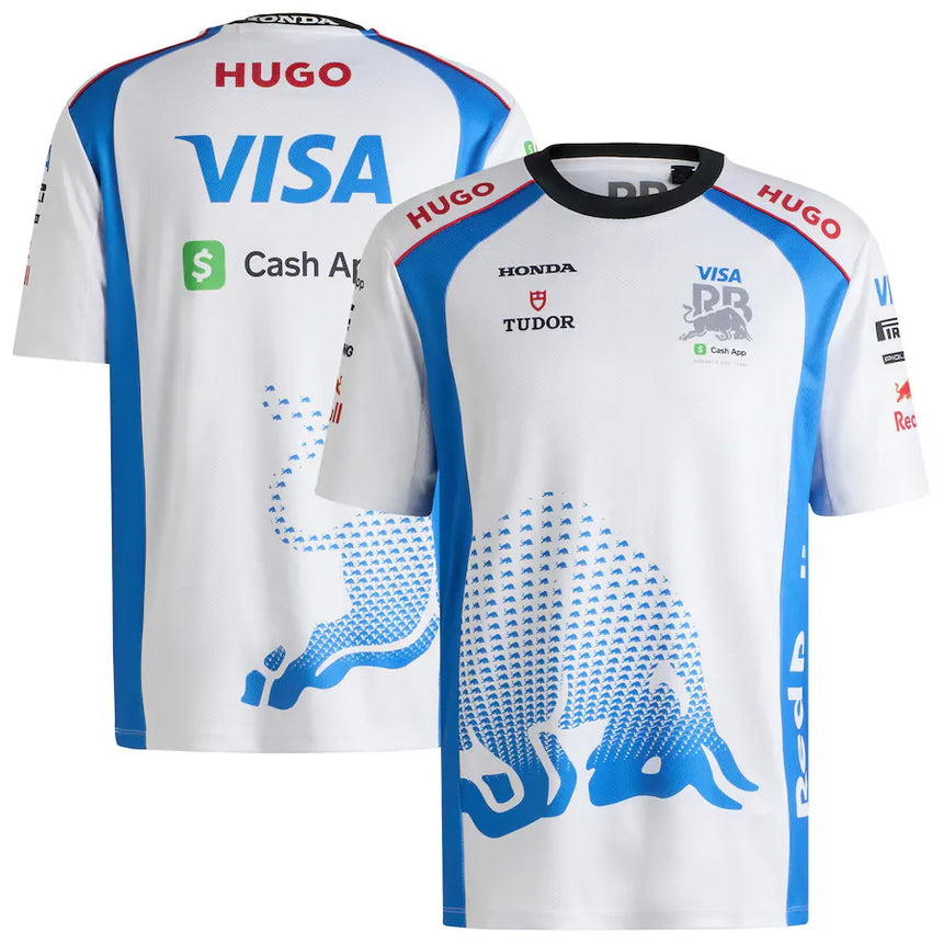 Camiseta de equipo masculino VISA RB BLANCA 🔥