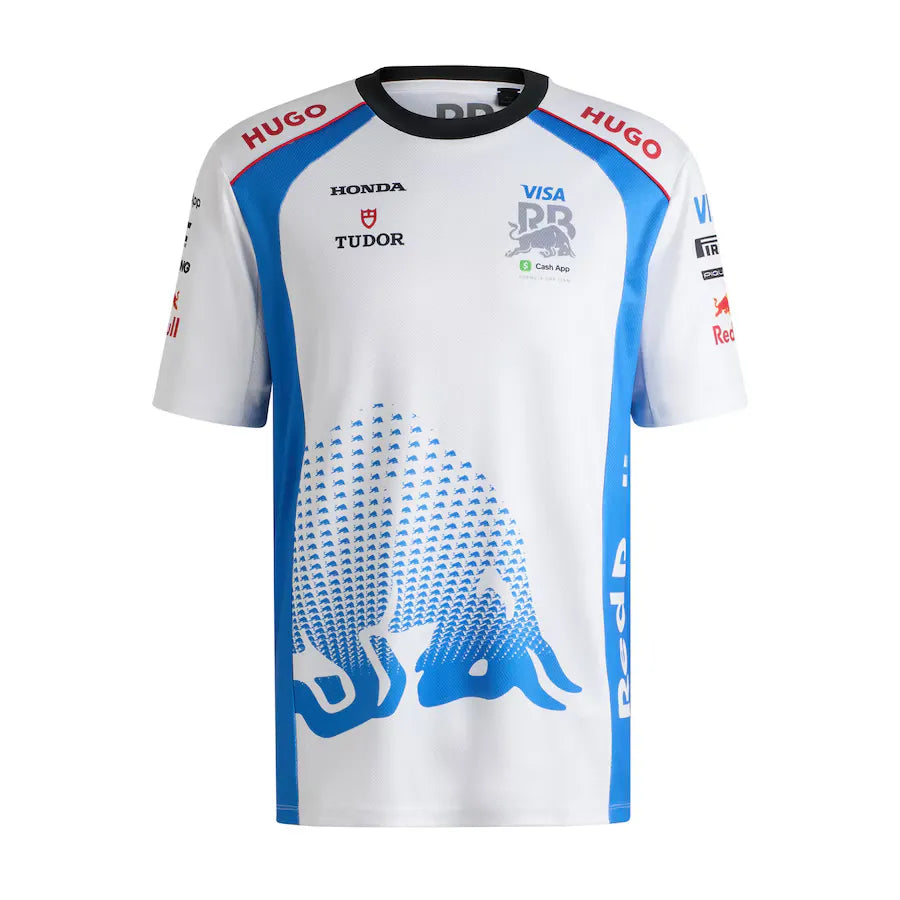 Camiseta réplica VISA RB MENS Hadjar BLANCA 🔥
